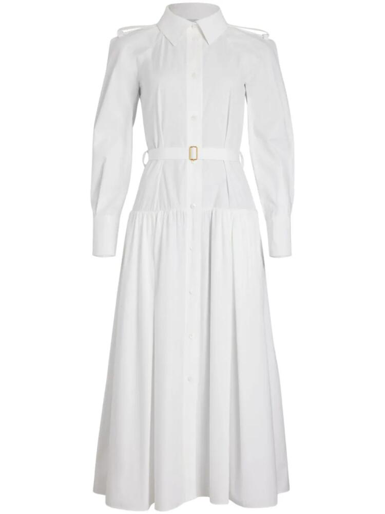 Patou maxi shirt dress - White Cover