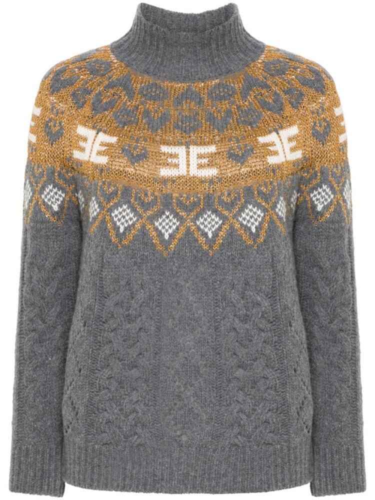 ERMANNO FIRENZE intarsia-knit sweater - Grey Cover