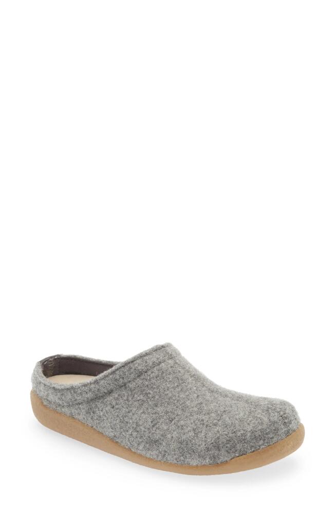 Sanita Lodge Wool Felt Slipper in Slate Cover