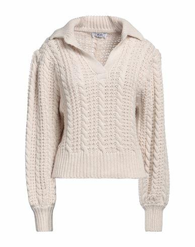 Jijil Woman Sweater Beige Acrylic, Polyester Cover