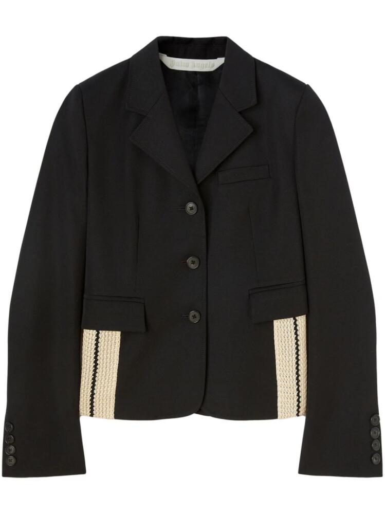 Palm Angels side-embellished fitted blazer - Black Cover