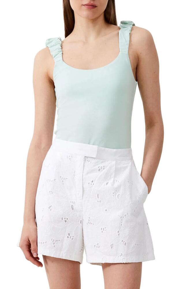 French Connection Rallie Gwyneth Scrunch Strap Tank in Subtle Green Cover