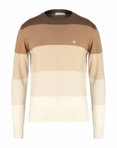 Manuel Ritz Man Sweater Beige Polyamide, Wool, Viscose, Cashmere Cover