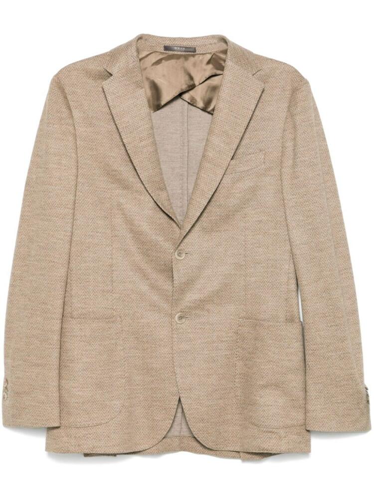 Boggi Milano herringbone-pattern blazer - Neutrals Cover