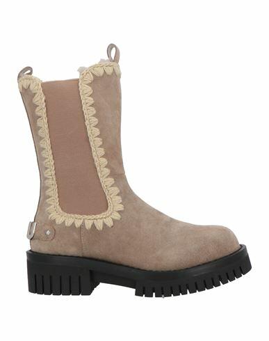 Mou Woman Ankle boots Dove grey Shearling Cover