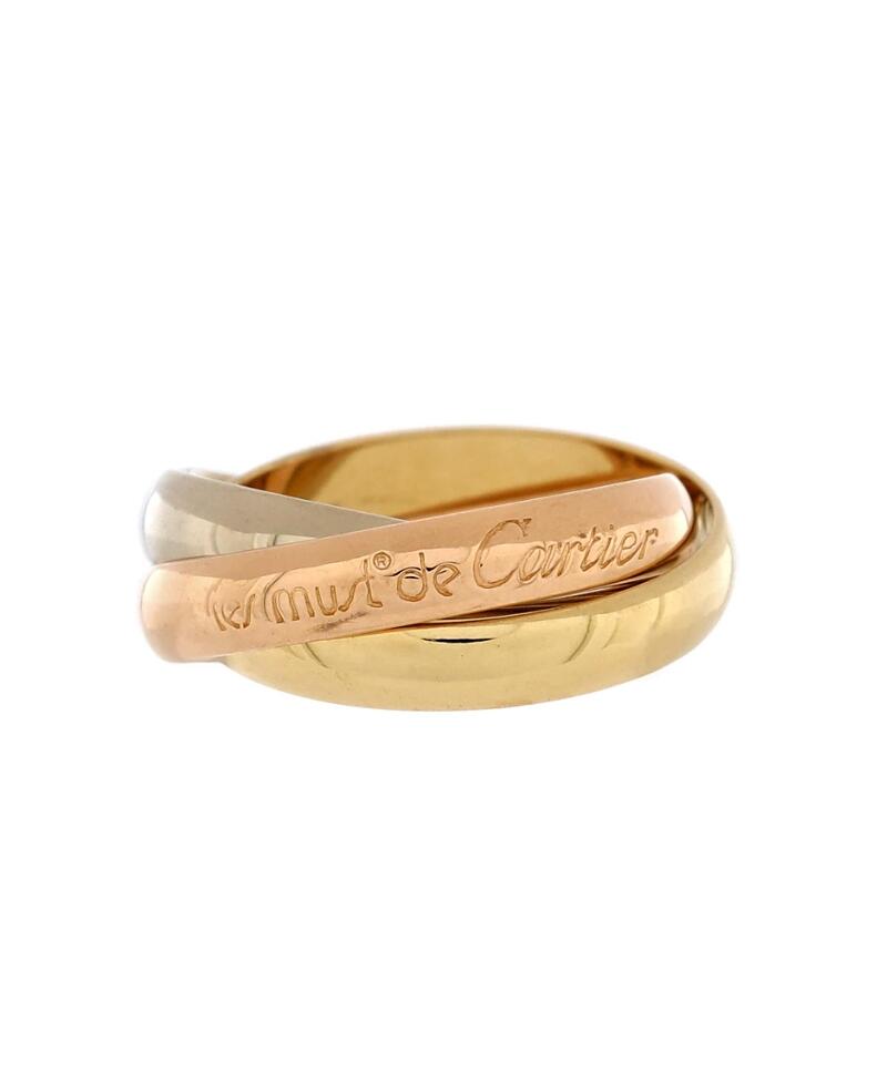 Pre-Owned Cartier Les Must de Cartier Trinity Ring 18K Tricolor Gold Cover