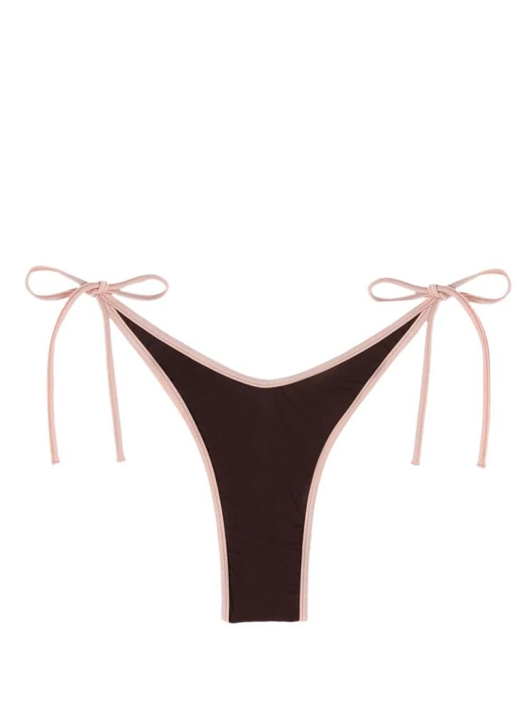 Palm Angels contrast-trimmed bikini bottoms - Brown Cover