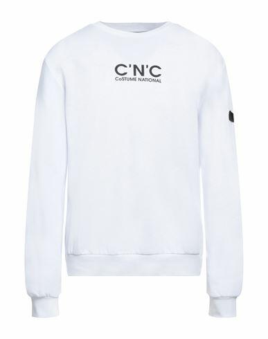 C'n'c' Costume National Man Sweatshirt White Cotton Cover