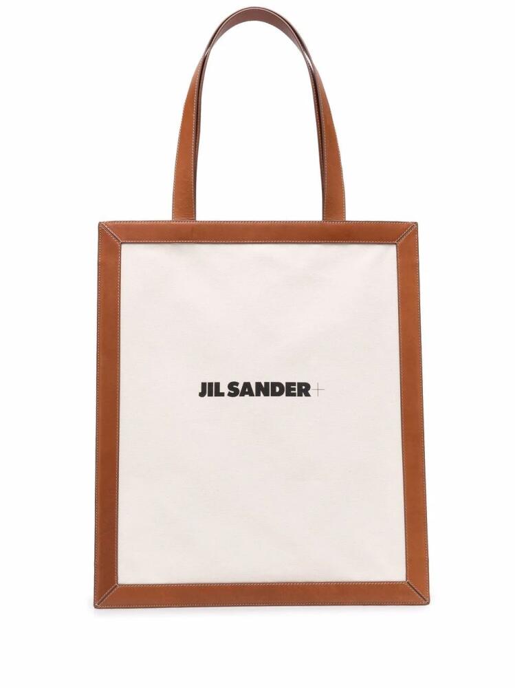 Jil Sander logo-print tote bag - Neutrals Cover