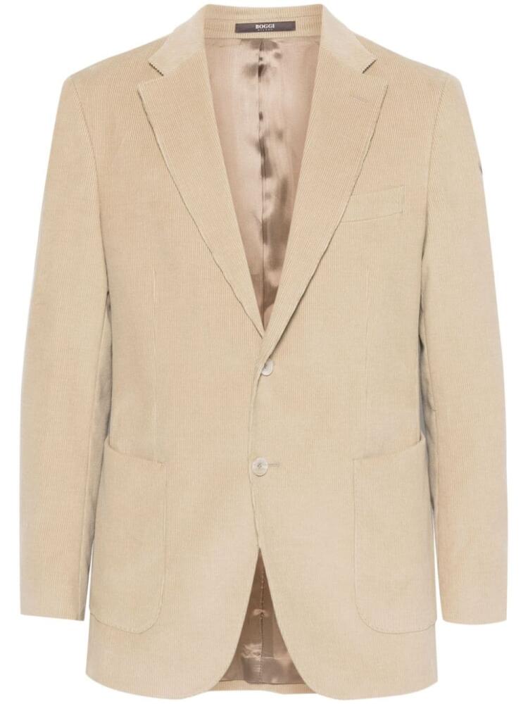 Boggi Milano cotton blazer - Neutrals Cover