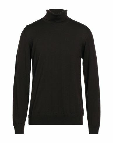 Alpha Studio Man Turtleneck Dark brown Merino Wool Cover