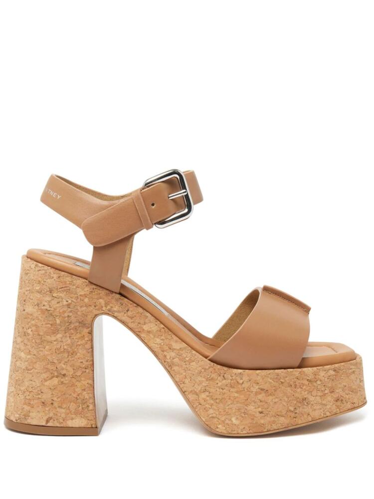 Stella McCartney Skyla Buckled 110mm platform sandals - Brown Cover