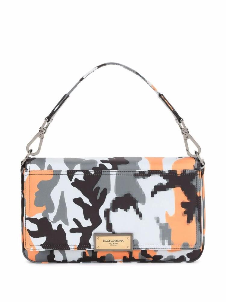 Dolce & Gabbana camouflage-print shoulder bag - Black Cover