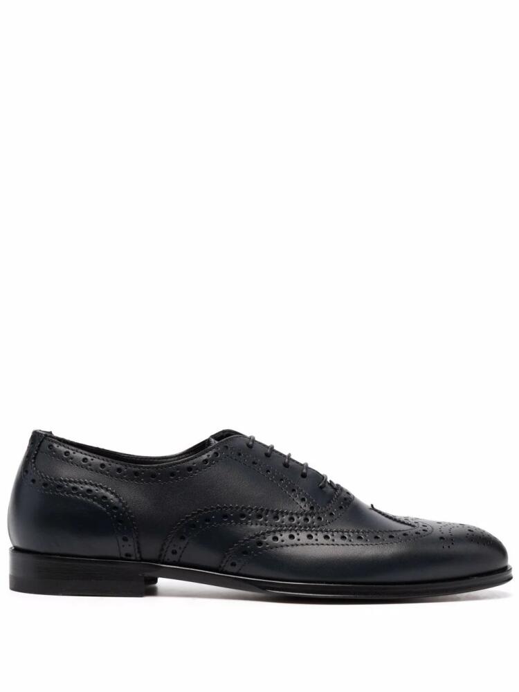 Scarosso Judy lace-up leather brogues - Blue Cover