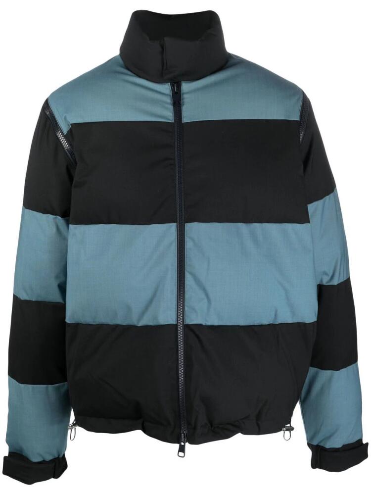 Sunnei striped puffer jacket - Blue Cover