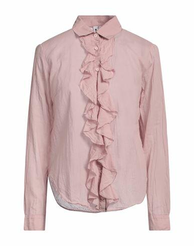 European Culture Woman Shirt Blush Cotton, Viscose Cover