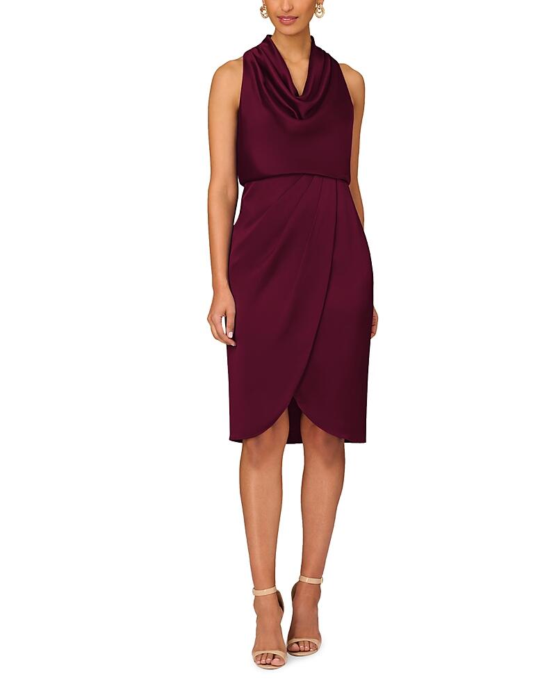 Aidan Mattox Cowl Neck Cocktail Dress Cover