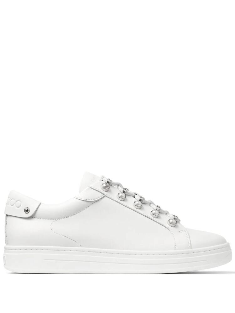 Jimmy Choo Antibes pearl-embellished sneakers - White Cover