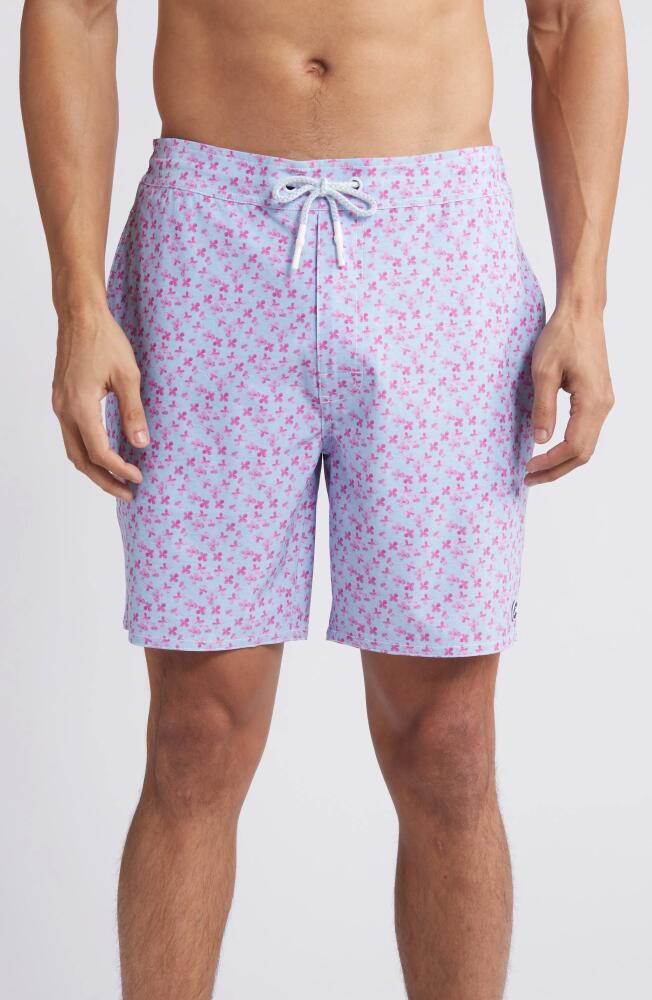 johnnie-O Amalie Floral Swim Trunks in Bahama Mama Cover