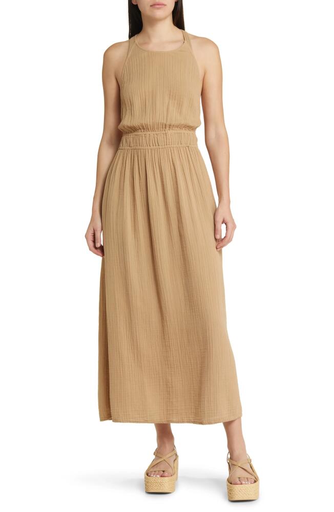 XÍRENA Sienna Cotton Gauze Midi Dress in Chester Cover