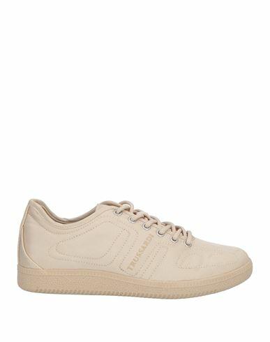 Trussardi Woman Sneakers Beige Textile fibers Cover