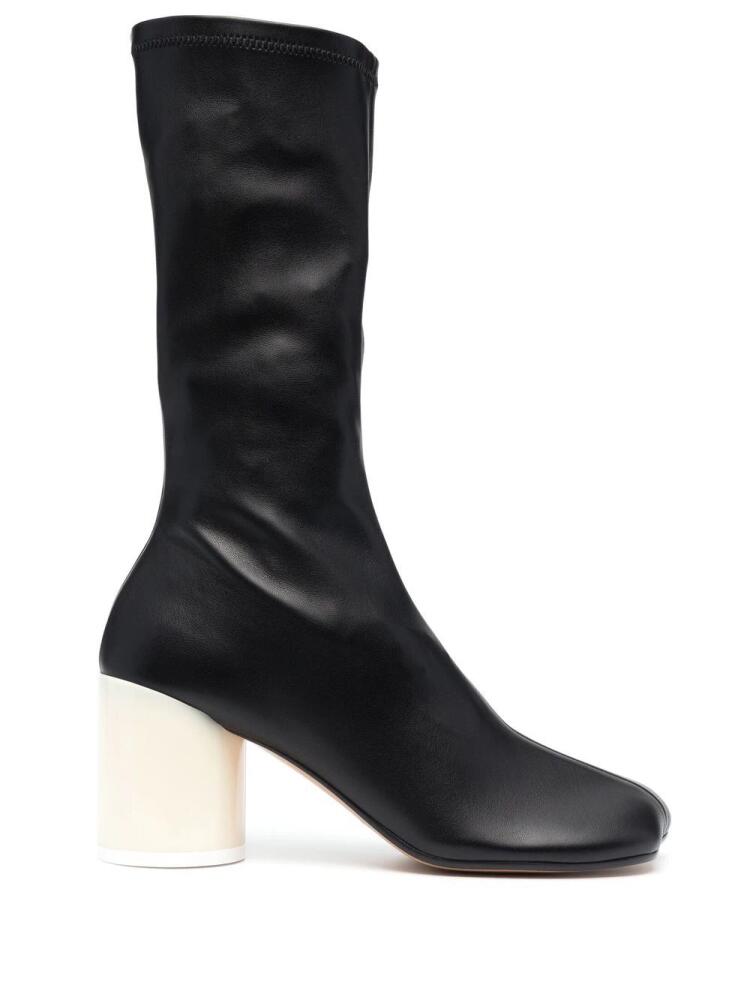 MM6 Maison Margiela Anatomic 70mm leather boots - Black Cover