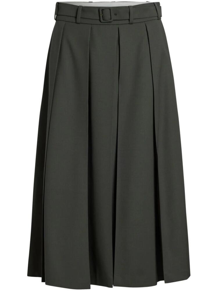 Patou pleated midi skirt - Green Cover