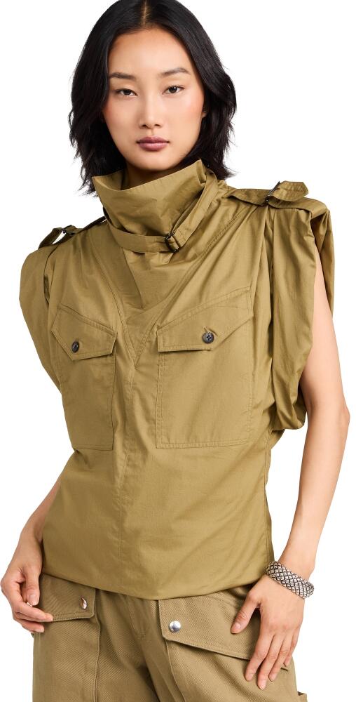 Isabel Marant Étoile Remea Blouse Khaki Cover