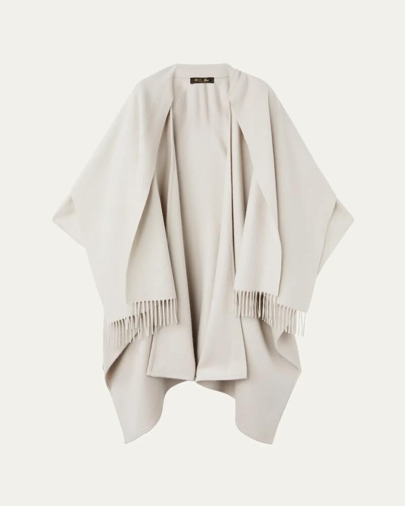 Loro Piana Daisy Fringed Cashmere Cape Cover