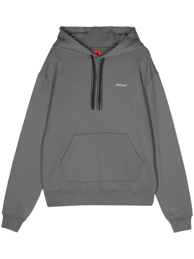 Ferrari drop-shoulder jersey hoodie - Grey Cover