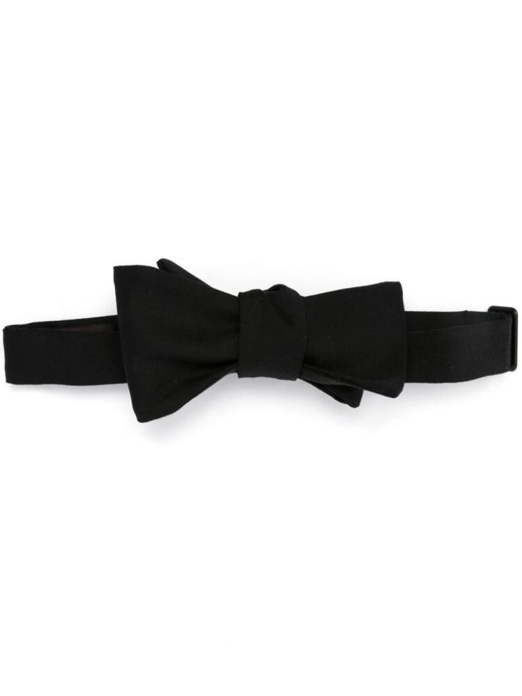 Peserico virgin-wool bow tie - Black Cover