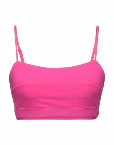 Lanston Sport Woman Top Fuchsia Nylon, Elastane Cover