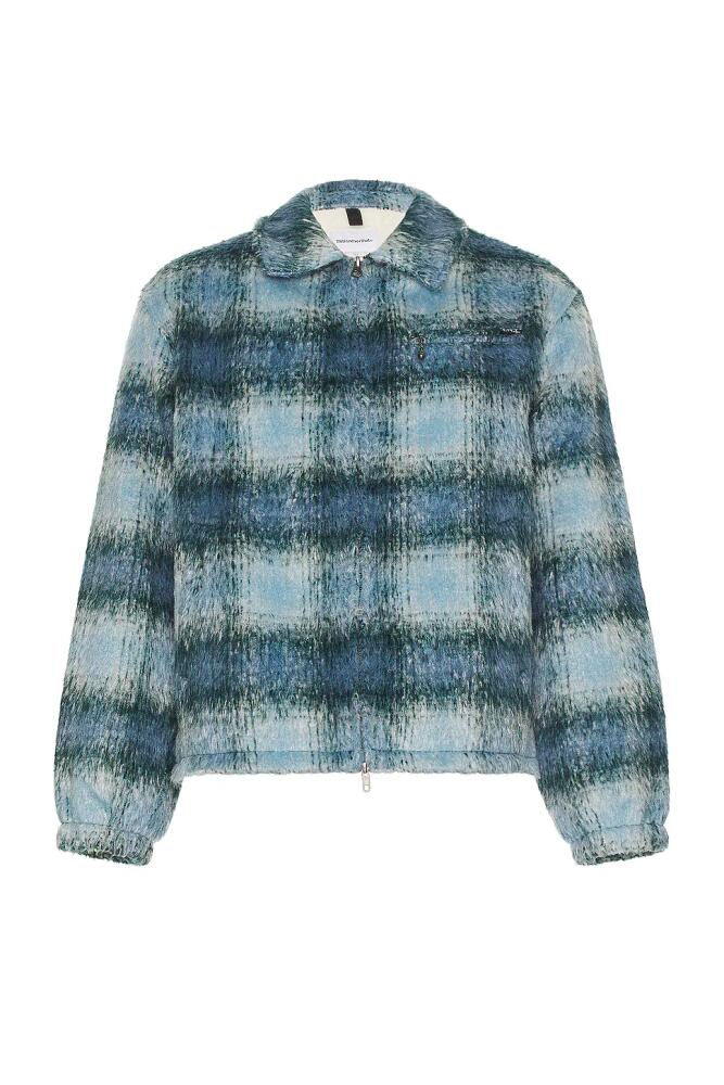 thisisneverthat Brushed Check Jacket in Blue Cover