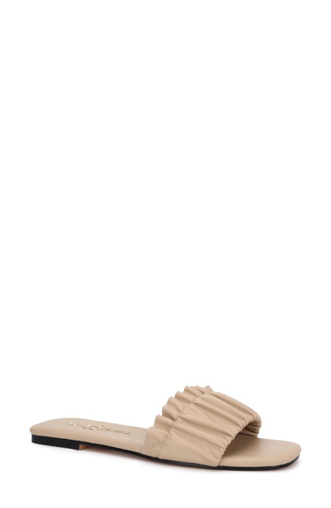 Yosi Samra Nyla Slide Sandal in Beige Cover