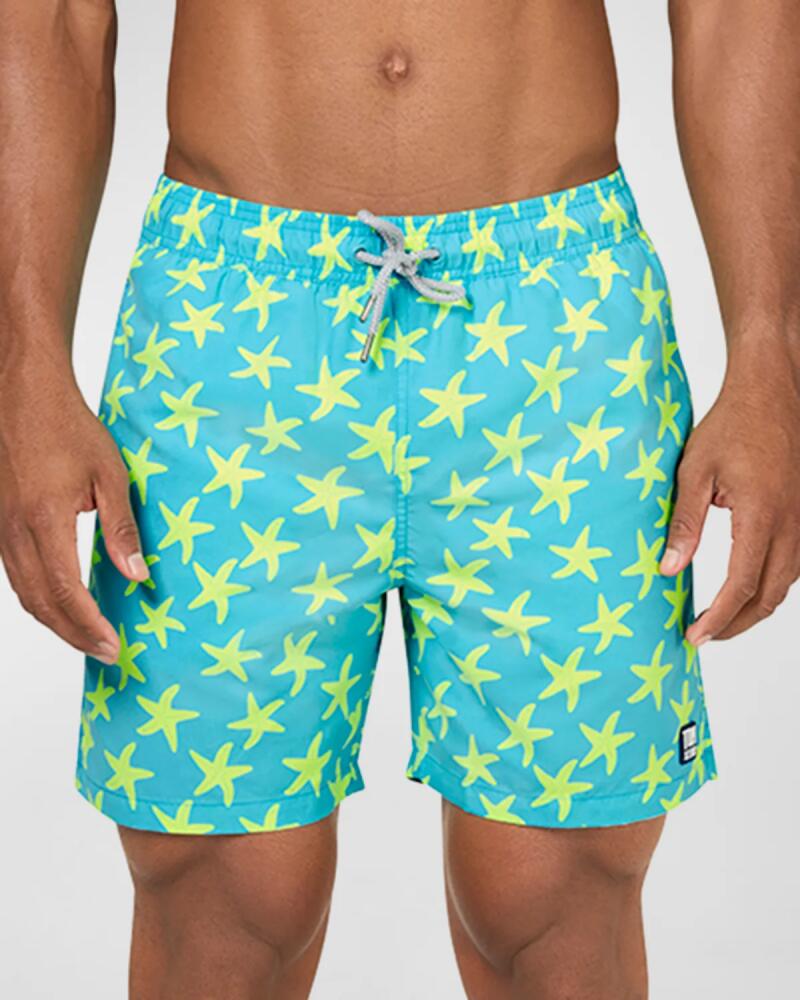 Tom & Teddy Men's Starfish-Print Swim Shorts Cover