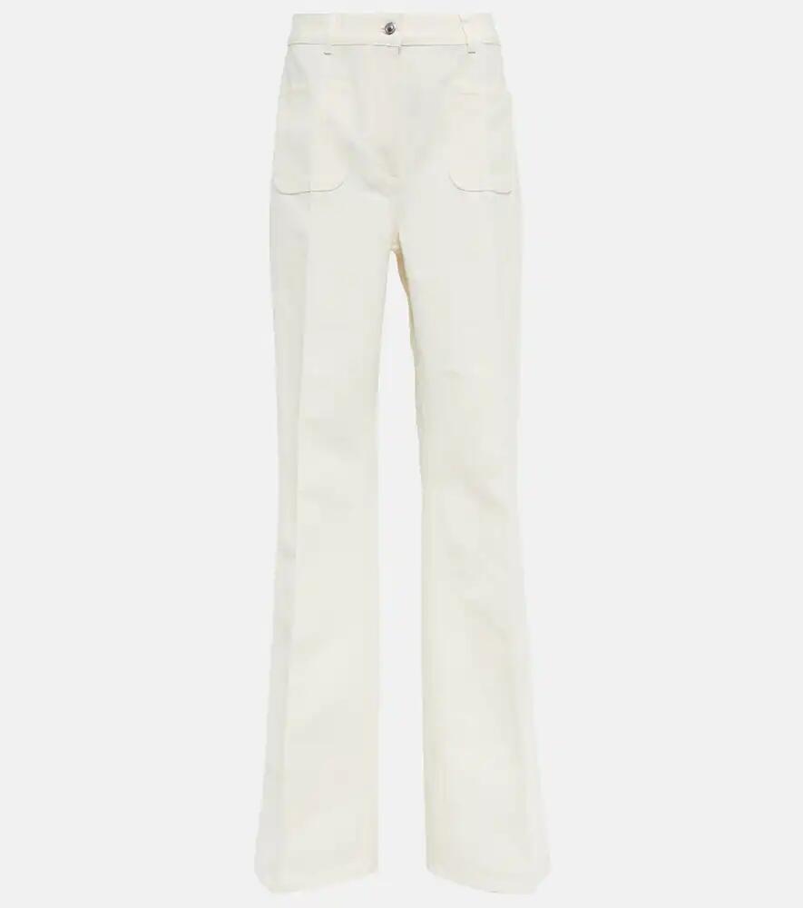 Loro Piana Danbeth straight cotton and linen pants Cover