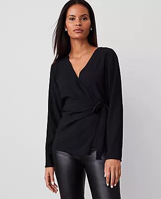 Ann Taylor Modern Wrap Blouse Cover