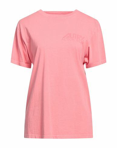 Autry Woman T-shirt Pink Cotton Cover