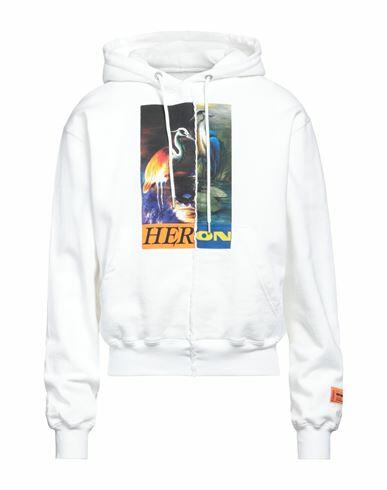 Heron Preston Man Sweatshirt Ivory Organic cotton Cover