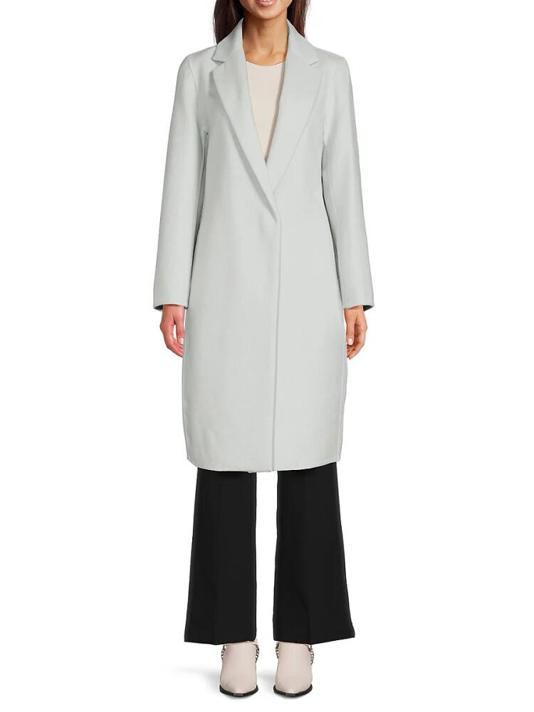 Vince Women's Wool Blend Overcoat - Mint Glass Cover