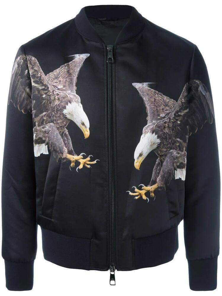 Neil Barrett eagle print bomber jacket - Black Cover