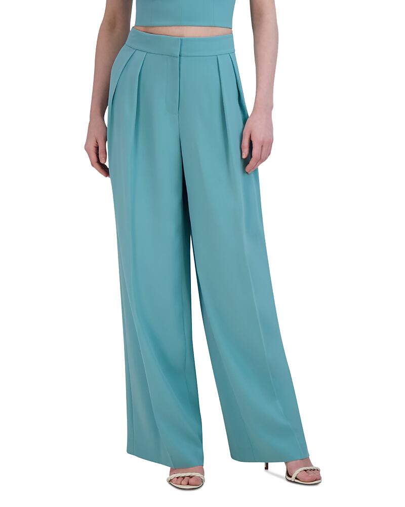 Bcbgmaxazria Pleated Wide Leg Pants Cover