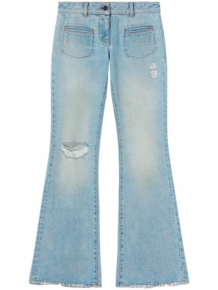 Palm Angels low-rise bootcut jeans - Blue Cover