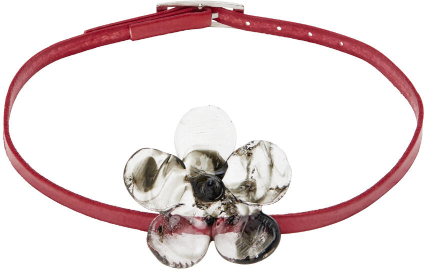 LEVENS JEWELS Red Maxi Flor Belt Necklace Cover