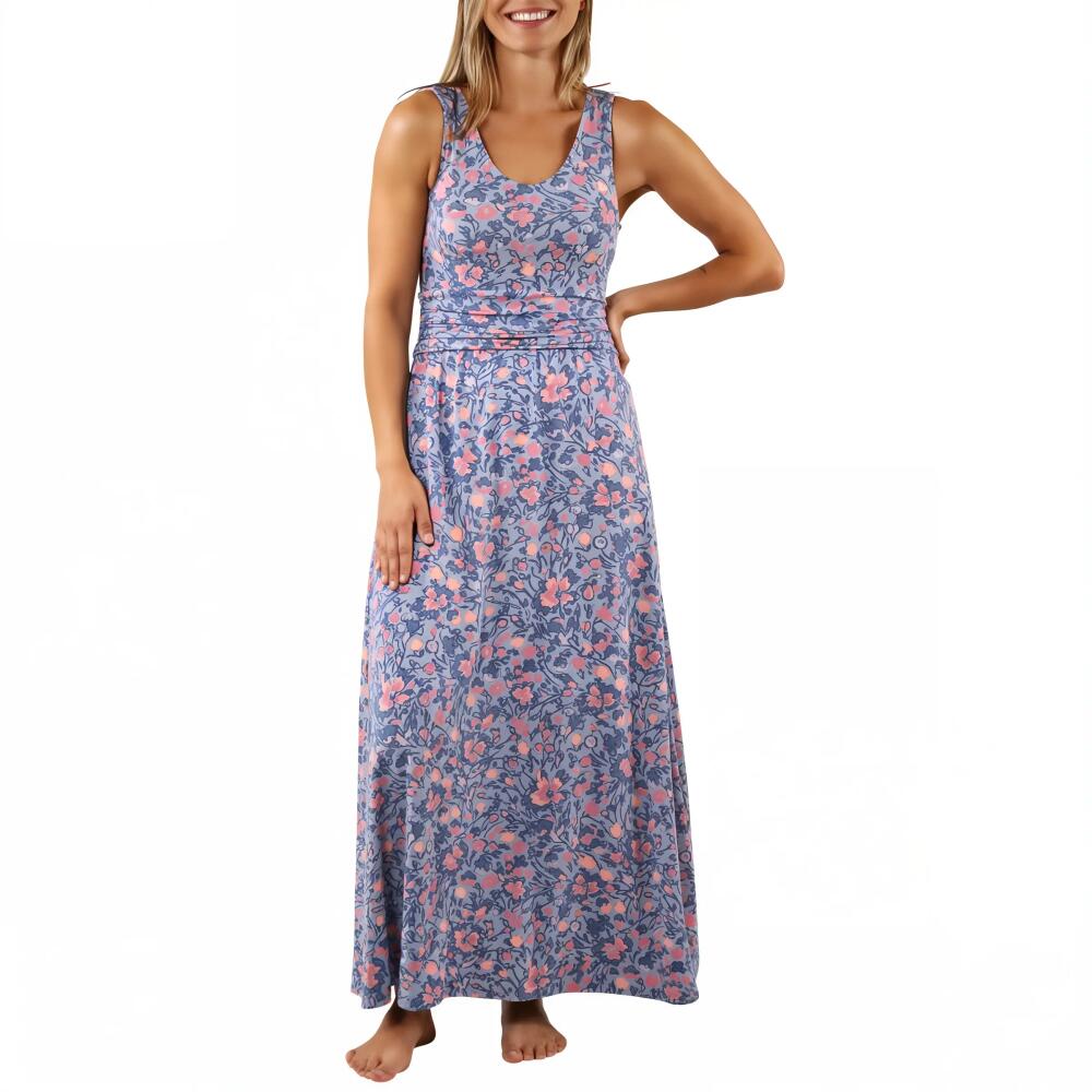 UV Skinz V-Neck Maxi Dress in Moon Dust Wildflower Cover