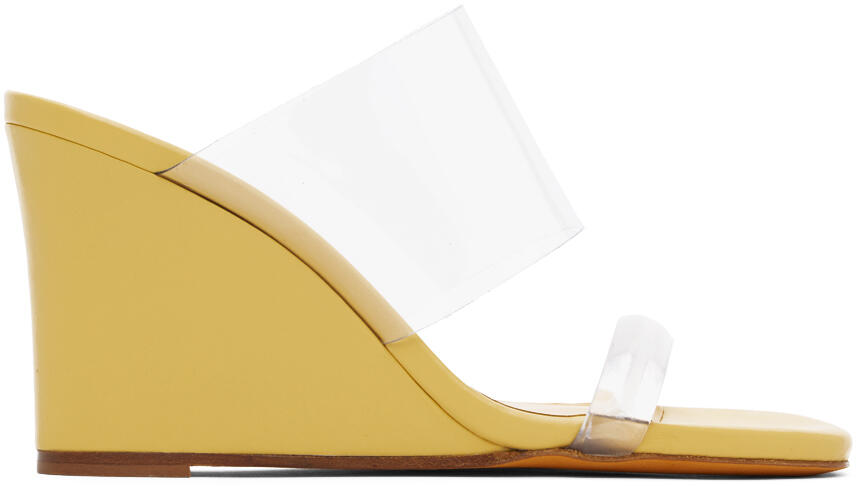 Maryam Nassir Zadeh Yellow Olympia Wedge Heeled Sandals Cover