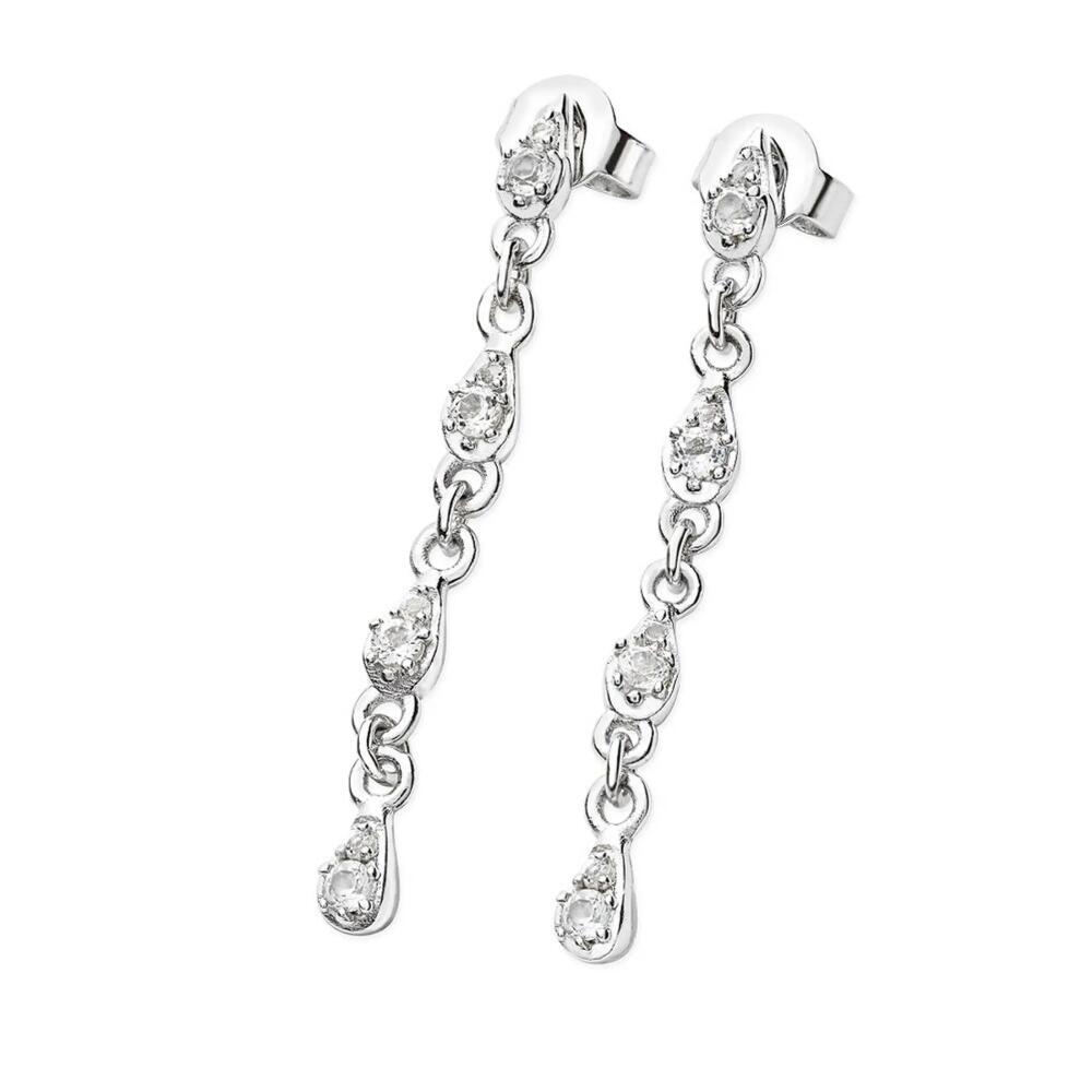 Lucy Quartermaine Skinny Drip Earrings in Sterling Silver Cover