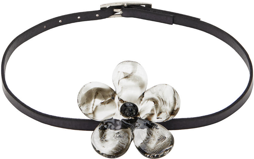 LEVENS JEWELS Black Maxi Flor Belt Necklace Cover