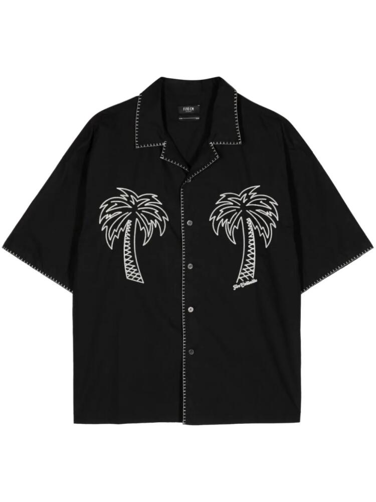 FIVE CM short-sleeve cotton shirt - Black Cover