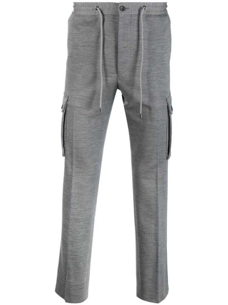 Corneliani drawstring-fastening straight-leg trousers - Grey Cover